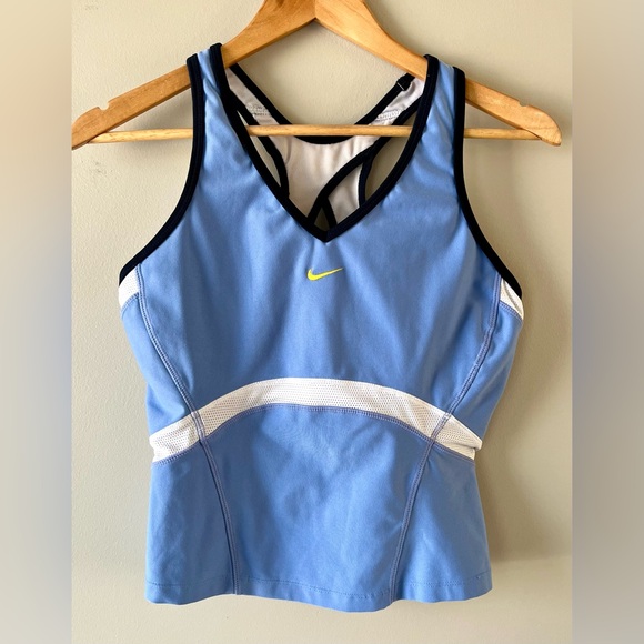 Nike Tops - Nike Dri-FIT Racerback Tank Top Women’s Large Periwinkle -athletic gym workout